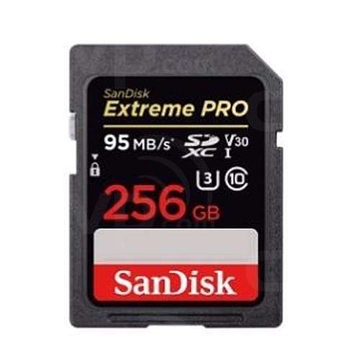  SDXC 256Гб Sandisk Класс 10 UHS-I U3 Extreme Pro 95 Mb/s