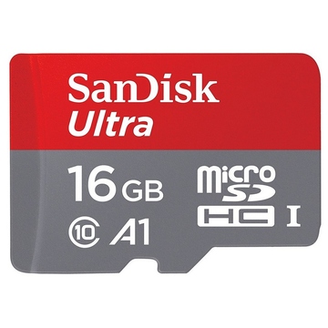  MicroSDHC 16Гб Sandisk Class 10 UHS-I A1 Ultra Tablet 98MB/s (адаптер)