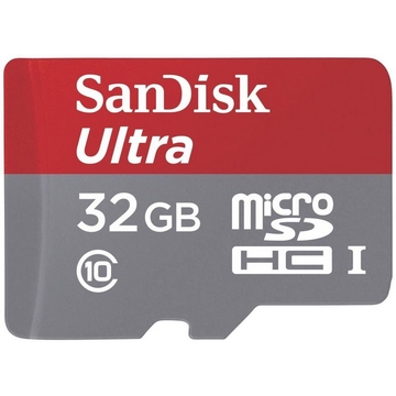  MicroSDHC 32Гб Sandisk Class 10 UHS-I A1 Ultra 98MB/s (адаптер)