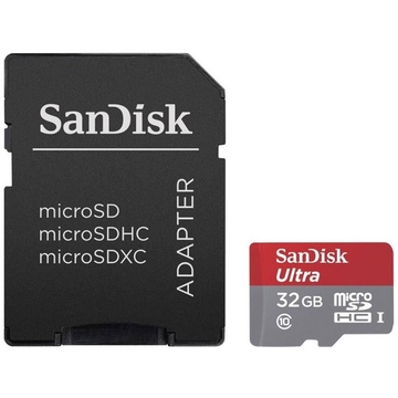  MicroSDHC 32Гб Sandisk Class 10 UHS-I A1 Ultra Tablet 98MB/s (адаптер)