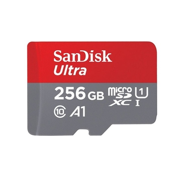  MicroSDXC 256Гб Sandisk Class 10 UHS-I A1 Ultra 100MB/s (адаптер)