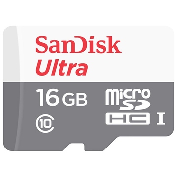  MicroSDHC 16Гб Sandisk Ultra Android 80MB/s