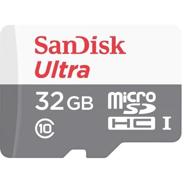  MicroSDHC 32Гб Sandisk Ultra Android 80MB/s (адаптер)