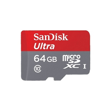  MicroSDXC 64Гб Sandisk Ultra Android Tablet Packaging 80MB/s (адаптер)