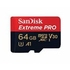  MicroSDXC 64Гб Sandisk Класс 10 UHS-I V30 U3 Extreme Pro 100MB/s 