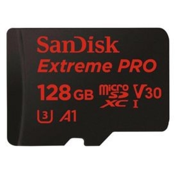  MicroSDXC 128Гб Sandisk Класс 10 UHS-I V30 U3 Extreme Pro 100MB/s (адаптер)