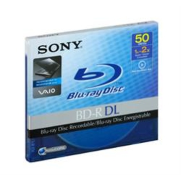 Диск Blu-Ray BD-R Sony Jewel Case 1шт (50GB, 2x, двухслойный)