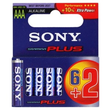Батарейка Sony STAMINA PLUS AM3B2A (алкалиновая, LR6 (AA), 1.5 В, 2 шт., в блистере, 40/120/9600, срок хранения 7 лет)