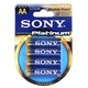 Батарейка Sony Stamina Platinum AM3PTB4A (алкалиновая, LR6 (AA), 1.5 В, 4 шт., в блистере, 80/240/18240, срок хранения 7 лет)