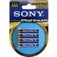 Батарейка Sony Stamina Platinum AM4PTB4A  (алкалиновая, LR03 (AAA), 1.5 В, 4 шт., в блистере, 80/240/19200, срок хранения 7 лет)