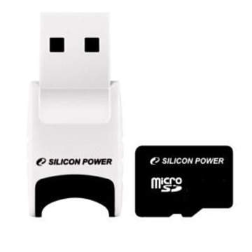  MicroSD 02Гб Silicon Power (USB ридер V81)