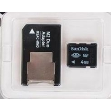 Memory Stick micro (M2) 04Гб Silicon Power (с адаптером)