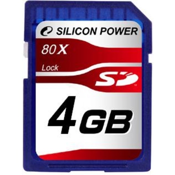  SDHC 04Гб Silicon Power (скорость 80X)
