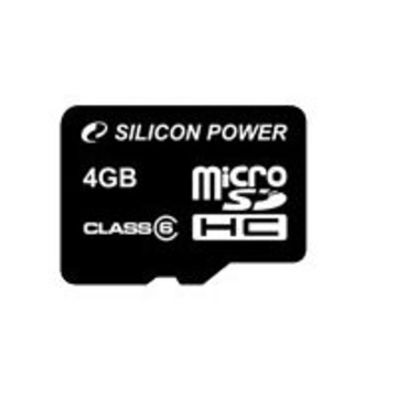  MicroSDHC 04Гб Silicon Power Класс 6 (без адаптера)