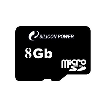  MicroSDHC 08Гб Silicon Power Класс 4 (без адаптера)