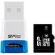  MicroSDHC 08Гб Silicon Power Класс 4 (USB ридер V81)