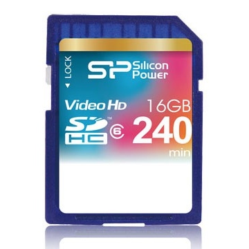  SDHC 16Гб Silicon Power Класс 6 (Full HD Video Card)