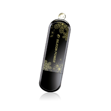 Накопитель USB2.0 Silicon Power Luxmini 322 16GB Black (X-mas, Limited Edition)