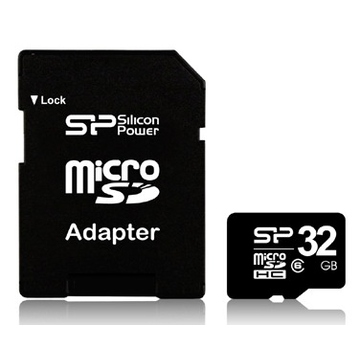  MicroSDHC 32Гб Silicon Power Класс 6 (адаптер)