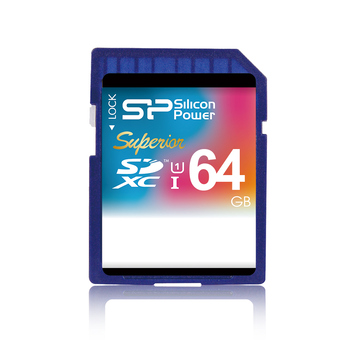  SDXC 64Гб Silicon Power Класс 10 UHS-I Superior (R/W up to 90/45)
