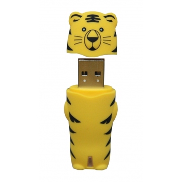 Оригинальная подарочная флешка SuperTalent AN-T 4GB Yellow (тигр)