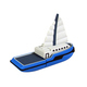 Оригинальная подарочная флешка SuperTalent RB-BOAT 2GB Blue (яхта молодого Абрамовича - синяя, с белым парусом и белой рубкой, в блистере)