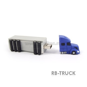 Оригинальная подарочная флешка SuperTalent RB-TRUCK 4GB Blue (грузовик, без блистера)