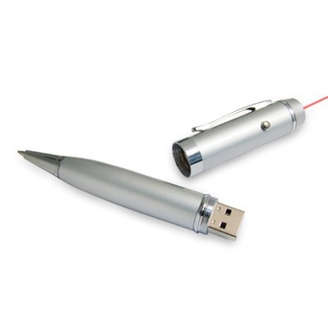 Оригинальная подарочная флешка SuperTalent NGL 8GB Silver (ручка металлическая)