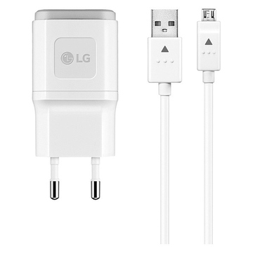 Зарядное устройство LG TAU-320 White (сетевое, 1,8A, кабель microUSB)
