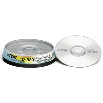 CD-R TDK Slim Jewel Case 10шт (700MB, 52x)