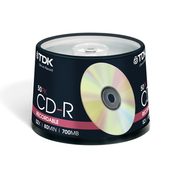 CD-R TDK Cake Box 50шт (700MB, 52x)