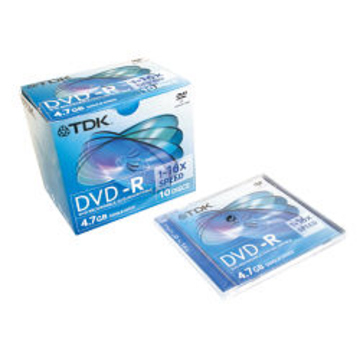 Диск DVD-R TDK Jewel Case 10шт (4.7GB, 16x)