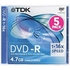 Диск DVD-R TDK Jewel Case 5шт 