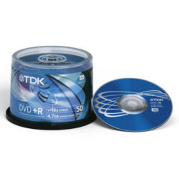 DVD+R (болванка) TDK Cake Box 50шт (4.7GB, 16x)