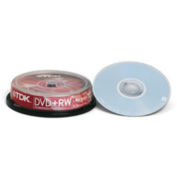 DVD+RW TDK Cake Box 10шт (4.7GB, 4x)
