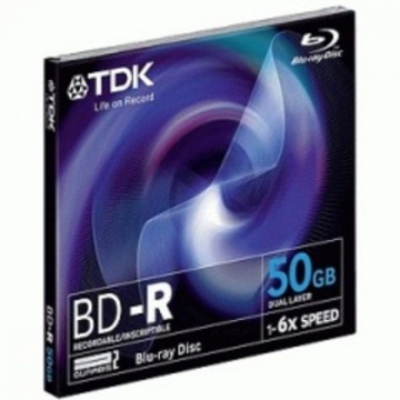 Blu-Ray BD-R TDK Jewel Case 5шт (50GB, 4x, двухслойный)