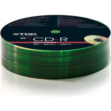 CD-R TDK Bulk 25шт (700MB, 52x)