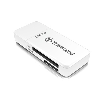 Ридер USB3.0 Transcend RDF5 White (USB3.0, для UHS-I карт SDHC/SDXC/microSDHC/microSDXC)
