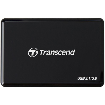 Ридер USB3.1 Transcend RDF9K Black (USB3.0/3.1 UHS-II для карт памяти SDXC; UDMA7 CF; SD UHS; MSXC)