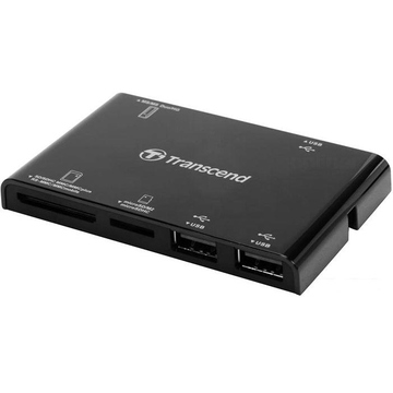 Card reader Transcend P7 Black (all-in-1, 3 USB порта)