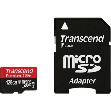 MicroSDXC 128Гб Transcend Класс 10 UHS-I (адаптер)