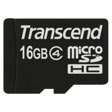  MicroSDHC 16Гб Transcend Класс 4 (без адаптера, с Multifon)