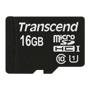  MicroSDHC 16Гб Transcend Класс 10 UHS-I Premium (без адаптера)