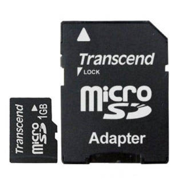  MicroSD 01Гб Transcend (адаптер)