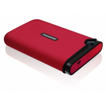Накопитель HDD 250GB Transcend StoreJet Portable Red (2.5", USB2.0, SATA)