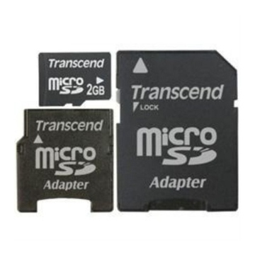  MicroSD 02Гб Transcend (2 адаптера)