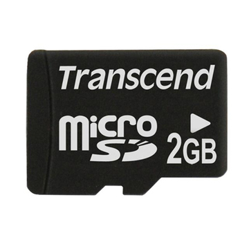 MicroSD 02Гб Transcend (без адаптера)