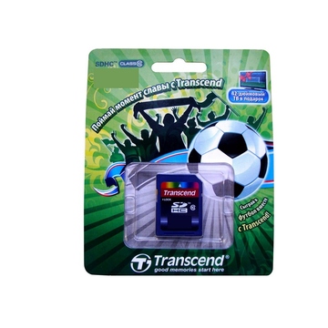  SDHC 32Гб Transcend Класс 10 EC (Euro Cup edition)