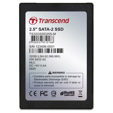 внешний SSD Transcend 32GB (2.5", SATA, MLC)