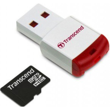  MicroSDHC 32Гб Transcend Класс 10 (ридер RDP3)